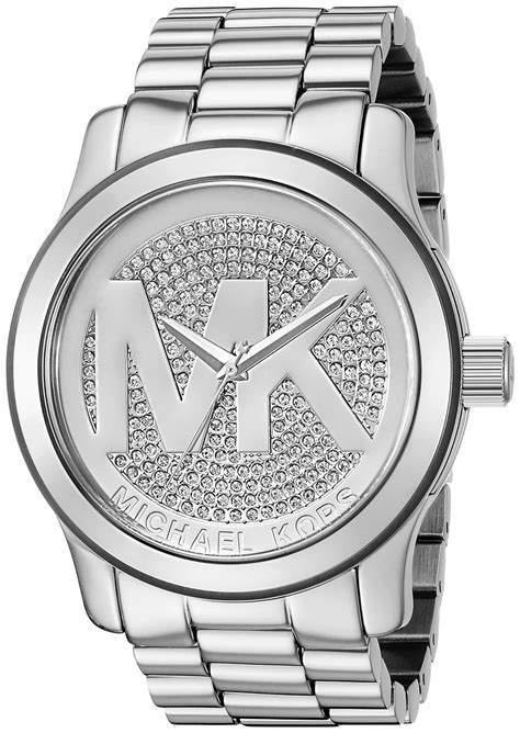 michael kors small face silver watch|Michael Kors Watch silver price.